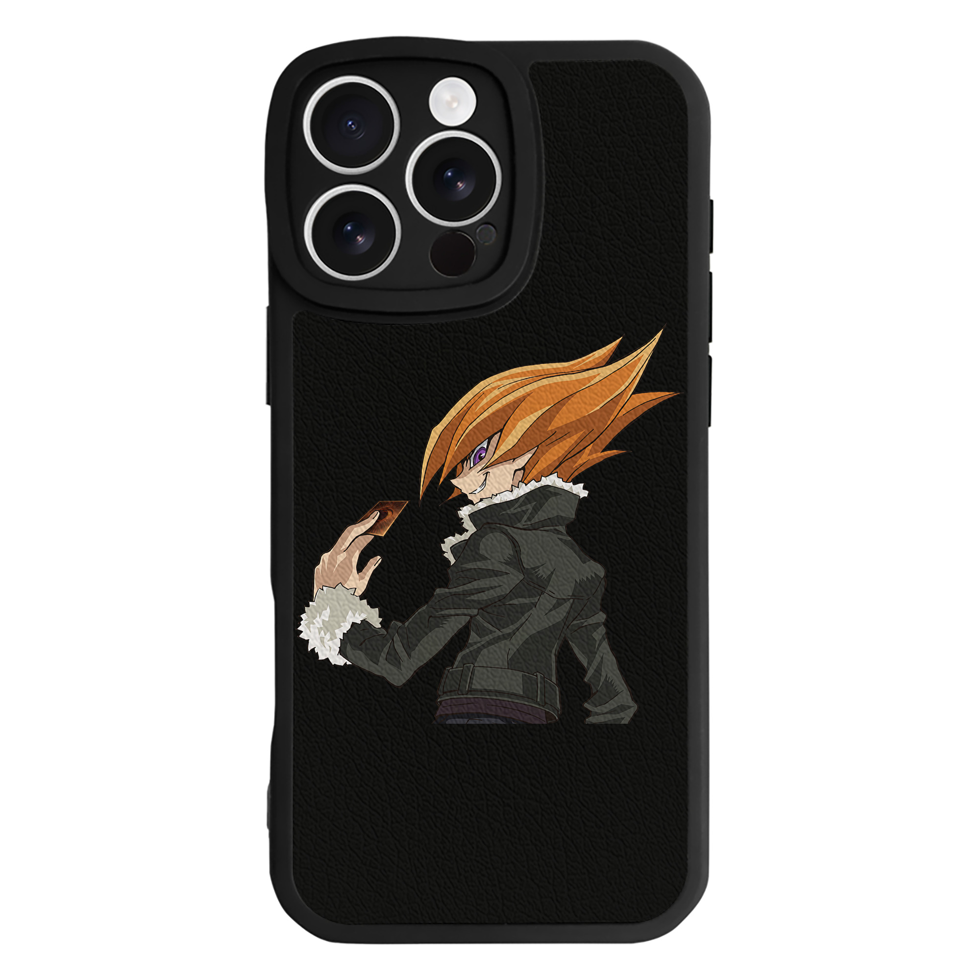 遊☆戯☆王 Yu-Gi-Oh! 【iPhone 16シリーズ対応】シリコンスマホケース（レザー調） 材質：シリコン